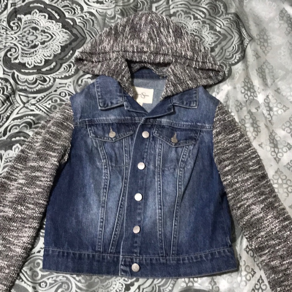 Jessica Simpson jean jacket.